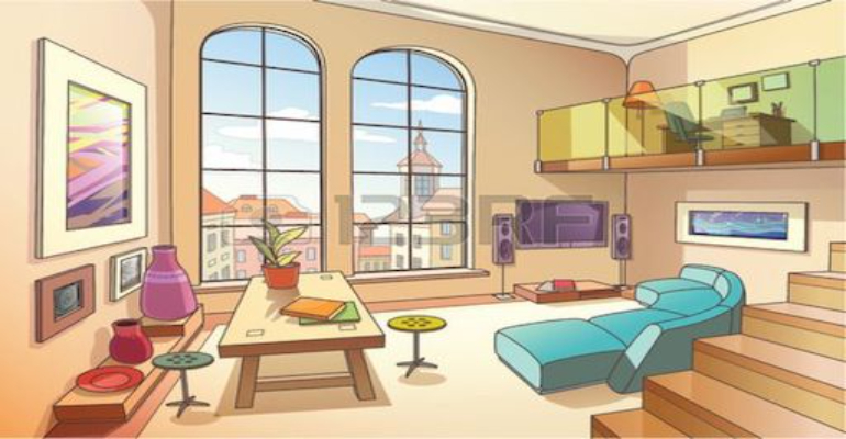 لغات پایه زبان انگلیسی - اتاق نشیمن به انگلیسی (Living rooms )