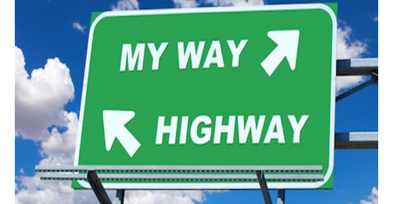 معنی فارسی اصطلاح: My way or the highway