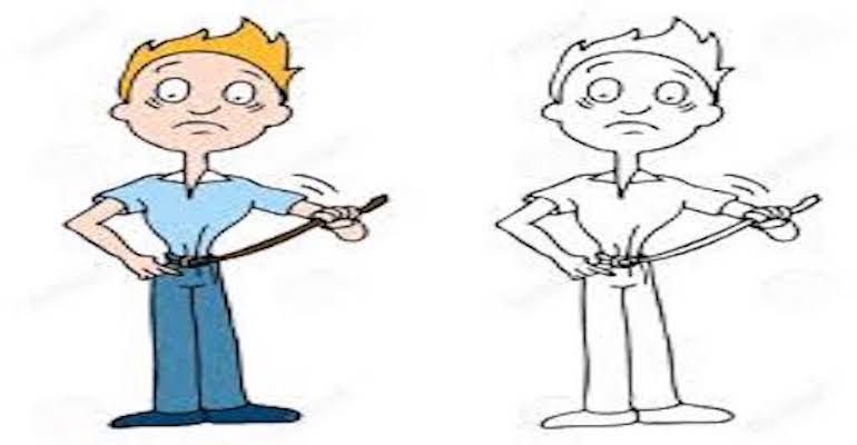 معنی فارسی اصطلاح: Nothing but skin and bones