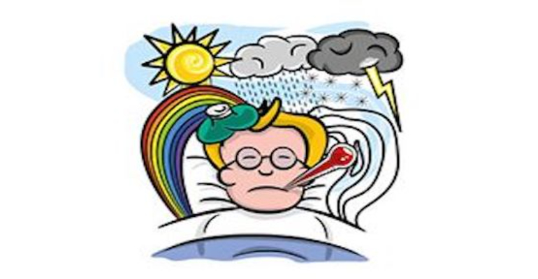 معنی فارسی اصطلاح: Under the weather