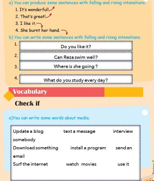 REVIEW سوم زبان نهم