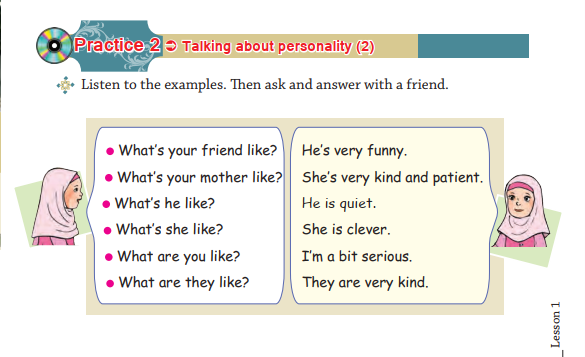  گام به گام زبان نهم درس اول ترجمه پرکتیس ۱ و ۲