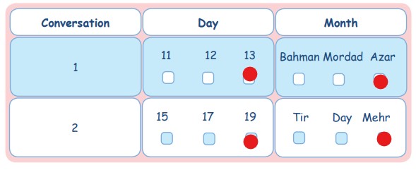  لسینینگ listening زبان هفتم درس سوم