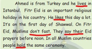 جواب Find it و Tell your درس سوم زبان نهم