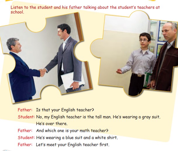 ترجمه و تلفظ مکالمه زبان هفتم درس اول + فایل صوتی