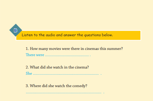  جواب لسینینگ listening زبان نهم درس پنجم