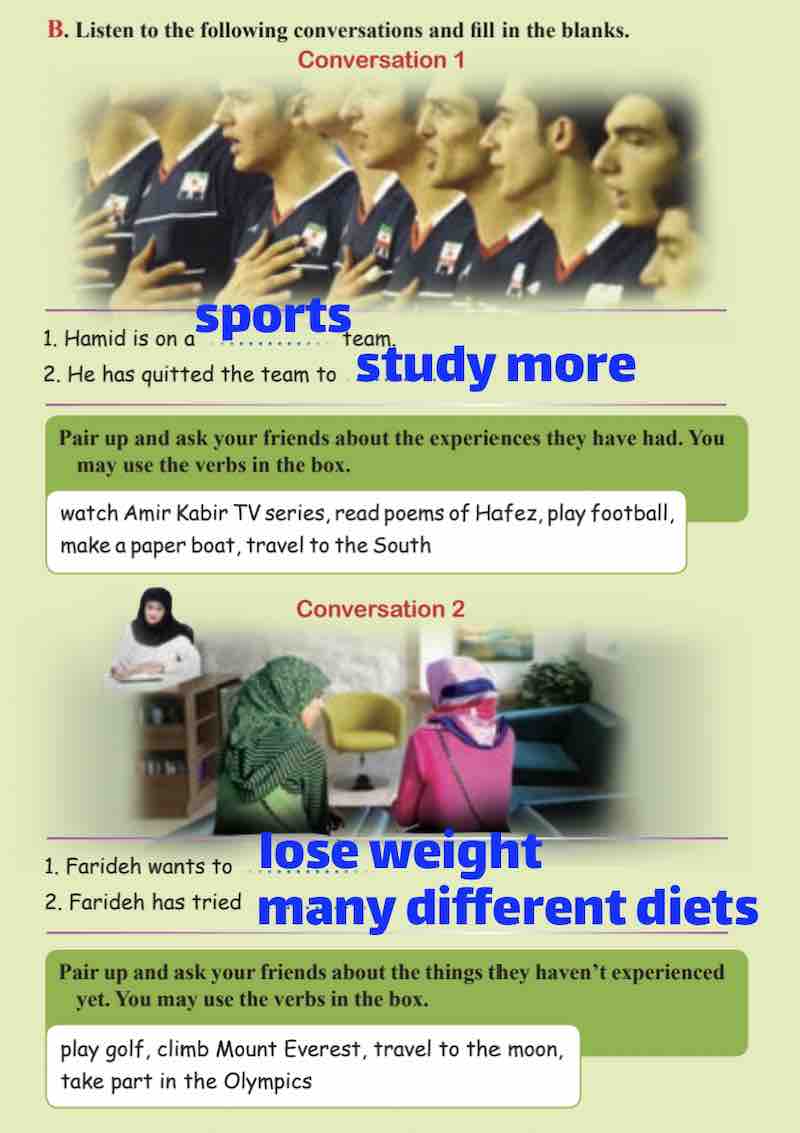 لیسنینگ زبان یازدهم درس دوم