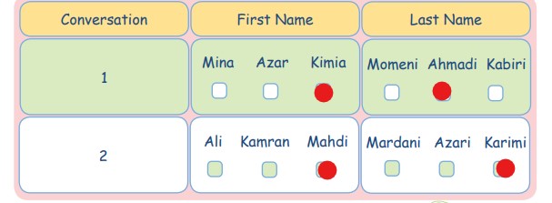 لسینینگ listeninh زبان هفتم درس اول