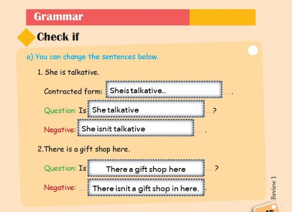 REVIEW اول زبان نهم