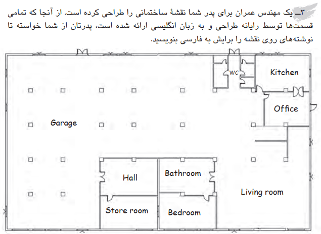 کتاب کار زبان هفتم صفحه 53 سوال 3